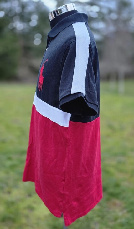 Vintage POLO Ralph Lauren Crest Big Logo Shirt Mens Large Rare Non Vintage Y2k - Picture 7 of 9